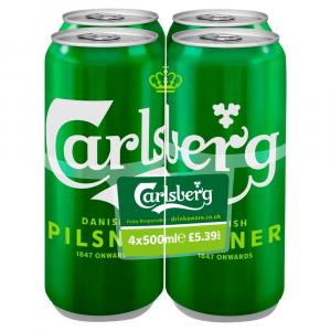 Carlsberg Pilsner PM 4 For £5.39 Carlsberg Pilsner PM 4 For £5.39